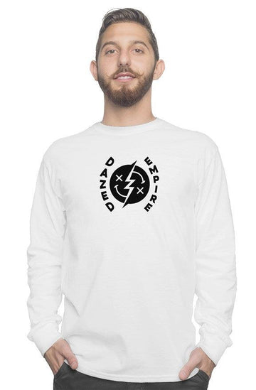 Open image in slideshow, Dazed Smiley Logo | Gildan Long Sleeve T Shirt | Dazed Empire