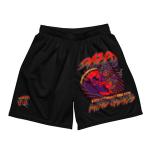 Open image in slideshow, &quot;Mind Games&quot; by DAZED EMPIRE | Black Graphic Unisex Mesh Shorts
