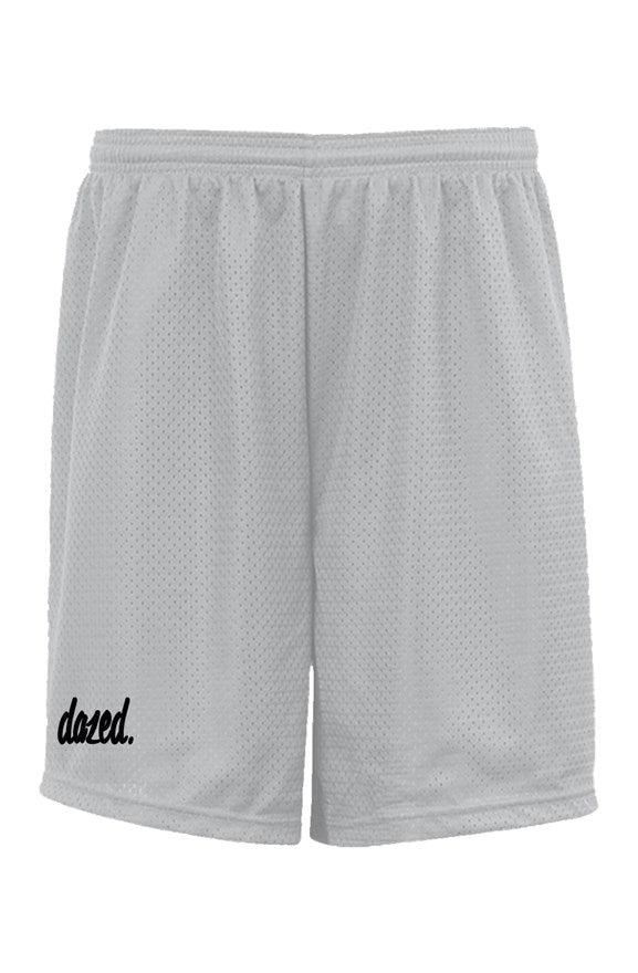 White "dazed." Staple Logo ( Embroidered ) | Classic Mesh Shorts | Dazed Empire