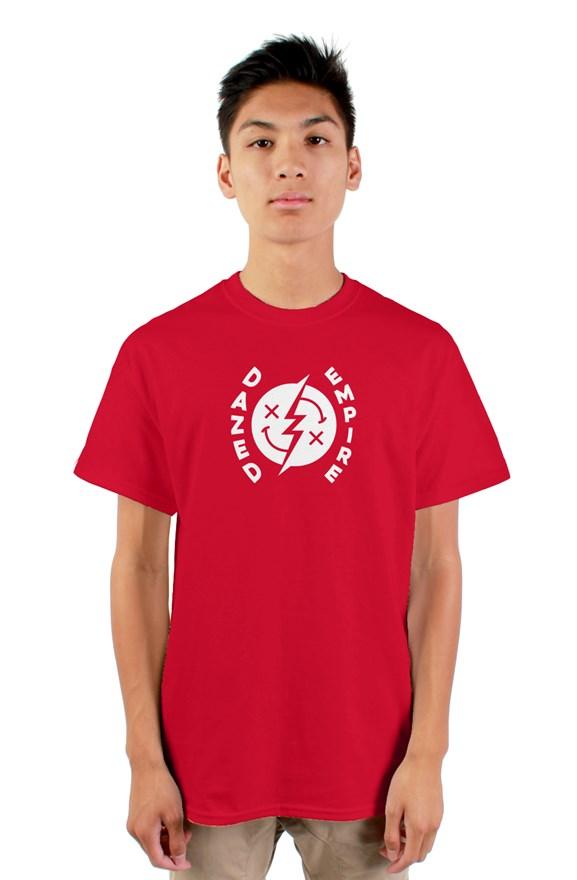 White Dazed Smiley Logo | Gildan Mens T Shirt | Dazed Empire