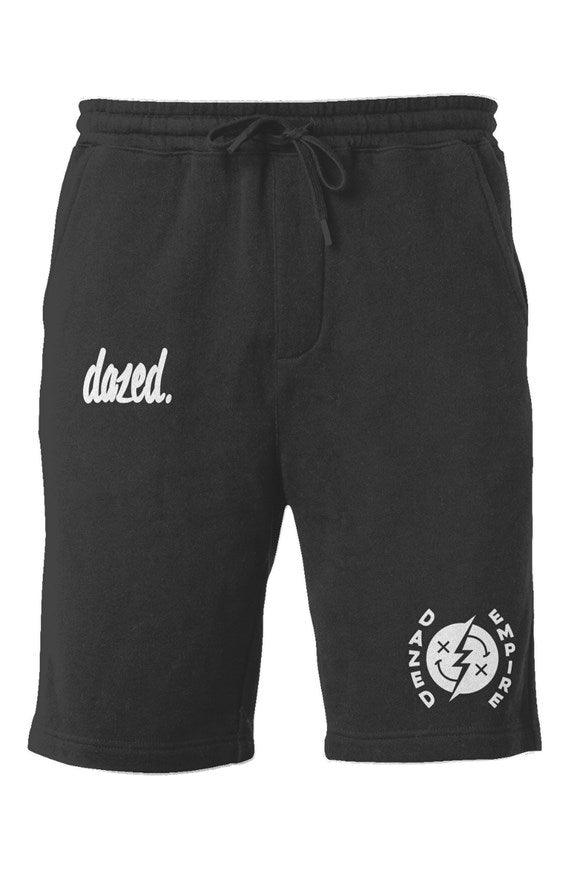 LIMITED Dazed Logos Embroidered  | Midweight Fleece Shorts | Dazed Empire