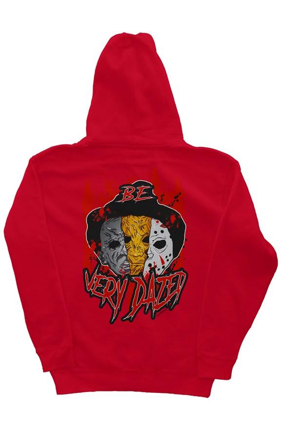 " BE VERY DAZED " Halloween Design Mens Graphic Pullover Hoodie  | Dazed Empire