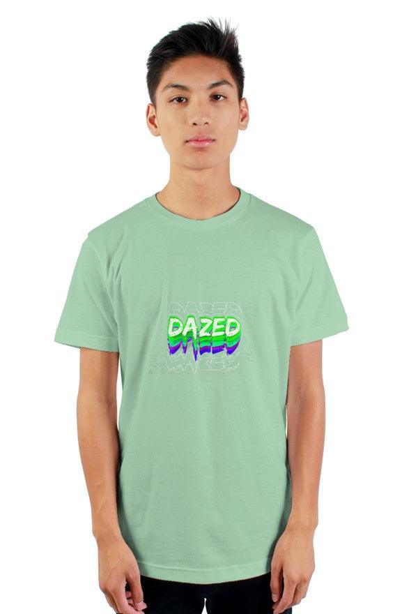 Dazed Split Design Mens Graphic T Shirt | Dazed Empire XL / Neo Mint
