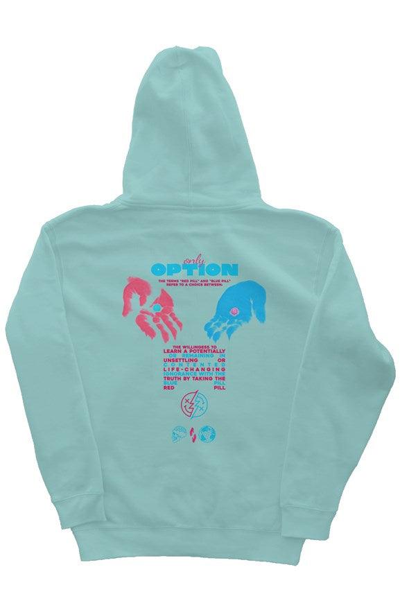 " Only Option " Design Mens Graphic Pullover Hoodie  | Dazed Empire
