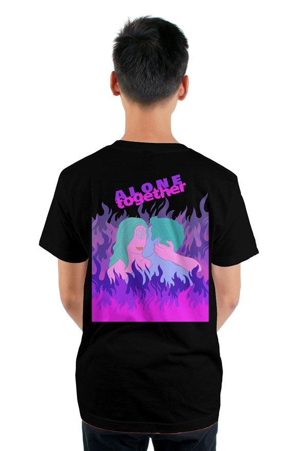 " Alone Together " Design Mens Graphic T Shirt  | Dazed Empire