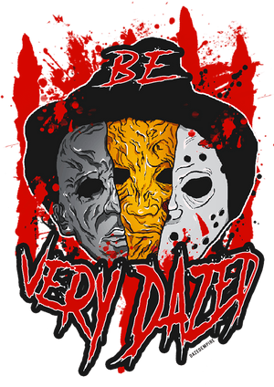 " Be Very Dazed " Design Graphic Red Crystal Tie-Dye Tee | Dazed Empire - Dazed Empire