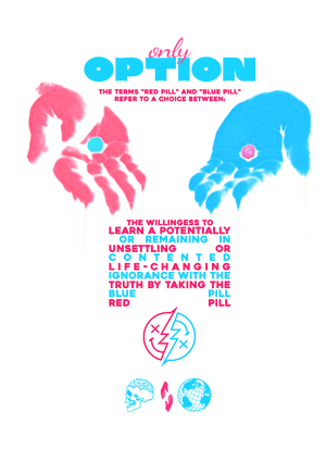 " Only Option " Design Graphic Purple Crystal Tie-Dye Tee | Dazed Empire - Dazed Empire